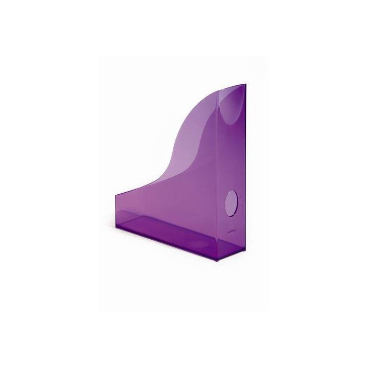 POJEMNIK NA CZASOPISMA Z UCHWYTEM A4 (73X306X241MM) DURABLE BASIC 1701712992 PRZEZROCZYSTY JASNOFIOLETOWY