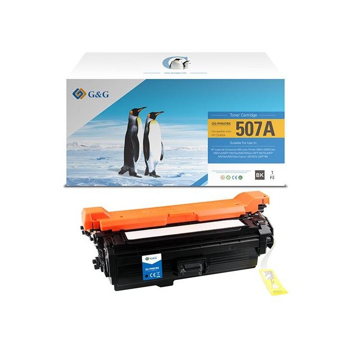 G&G KOMPATYBILNY TONER Z NT-PH507BK(CE400A), HP 507A, CE400A, BLACK, 5500S, DLA HP LASERJET ENTERPRISE 500 COLOR M551, N