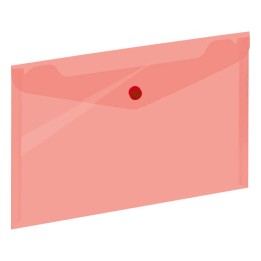 TECZKA KOPERTOWA NA GUZIK A5 EAGLE 043 120-1442 TRANSPARENTNA CZERWONA PP
