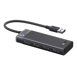 Hub USB UGREEN CM653 4-portowy (szary)