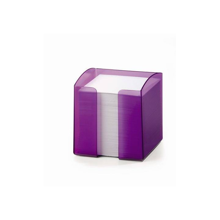 POJEMNIK Z KARTECZKAMI 90X90MM DURABLE TREND 1701682992 PRZEZROCZYSTY FIOLETOWY 800 KARTECZEK