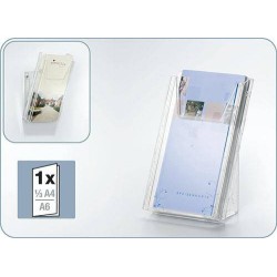 Stojak ekspozycyjny na ulotki DL( 1/3 A4) – idealny na targi DURABLE COMBIBOXX 859019 PRZEZROCZYSTY