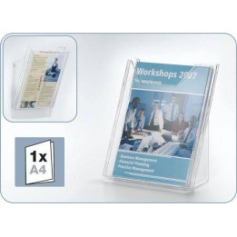 STOJAK NA ULOTKI A4 DURABLE COMBIBOXX 857819 PRZEZROCZYSTY IDELANY NA TARGI