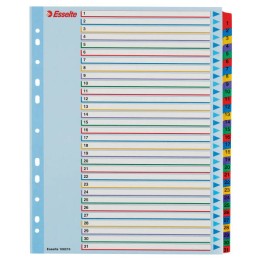 PRZEKŁADKI 1-31 A4 MAXI ESSELTE 100210 MIX