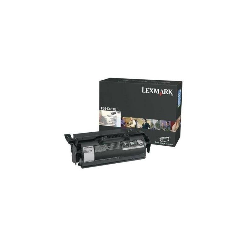 Toner oryginalny LEXMARK T654X31E Czarny 36000 stron