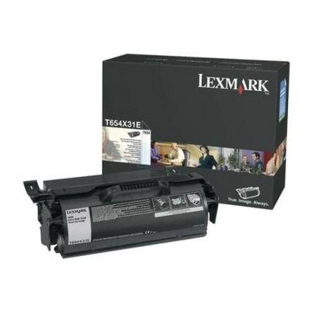 Toner oryginalny LEXMARK T654X31E Czarny 36000 stron