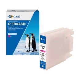 G&G KOMPATYBILNY INK / TUSZ Z C13T04A340, MAGENTA, 8000S, NP-E-T04AXXLM-A, DLA EPSON WF-C8190, WF-C8690