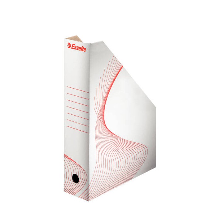POJEMNIK NA CZASOPISMA 80X322X254MM ESSELTE 493222 BIAŁY