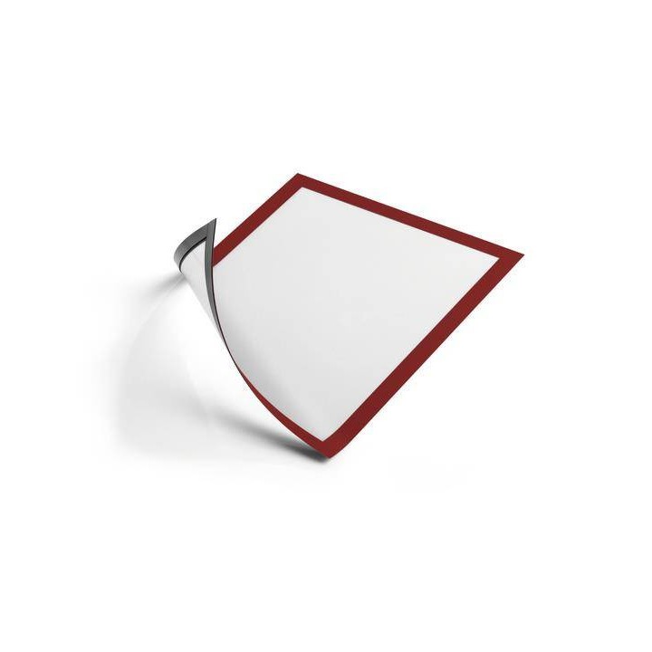 RAMKA MAGNETYCZNA A4 DURABLE DURAFRAME MAGNETIC 486903 CZERWONA NA POWIERZCHNIE METALOWE 5SZT