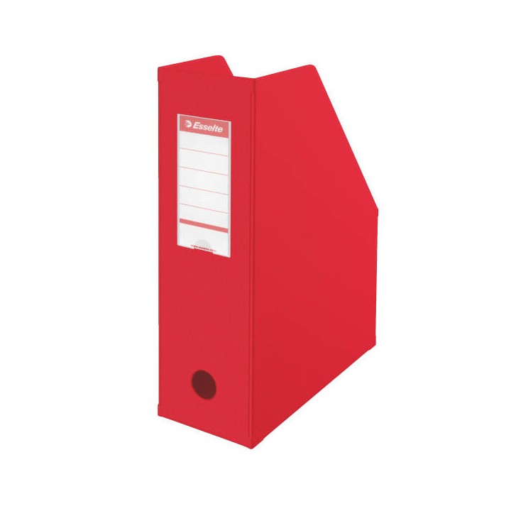 POJEMNIK NA CZASOPISMA SKŁADANY 242X100X318MM ESSELTE SKŁADANY 56073 CZERWONY