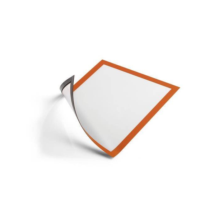 RAMKA MAGNETYCZNA A4 DURABLE DURAFRAME MAGNETIC 486909 POMARAŃCZOWA NA POWIERZCHNIE METALOWE 5SZT