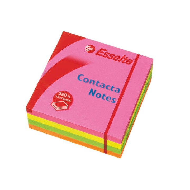 KARTECZKI SAMOPRZYLEPNE 75X75 ESSELTE CONTACTA 83065 MIX 320 KART