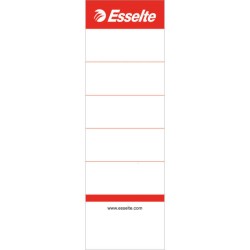 ETYKIETY DO SEGREGATORA 50X158MM ESSELTE 810801 BIAŁY 10SZT