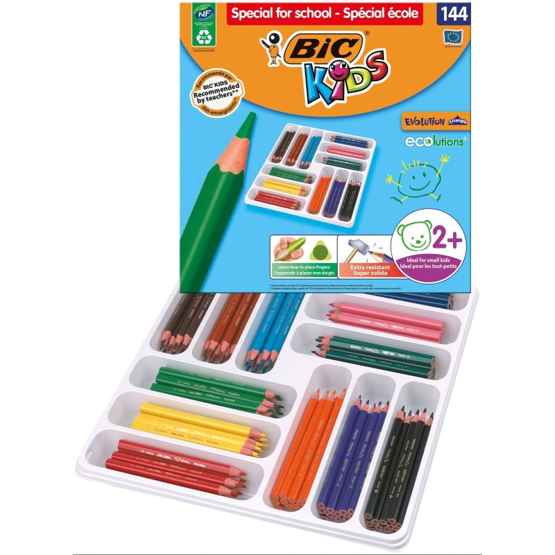 KREDKI OŁÓWKOWE BIC KIDS EVOLUTION TRIANGLE ECOLUTIONS 887831 144SZT KREDKI OŁÓWKOWE BIC KIDS EVOLUTION TRIANGLE ECOLUTIONS 887831 144SZT
