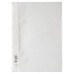 SKOROSZYTY A4 DURABLE 257302 BIAŁE PLASTIKOWY PP 50SZT
