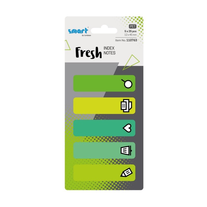 ZAKŁADKI INDEKSUJĄCE SMART PET FRESH 12x45mm 5x25szt OFFICE