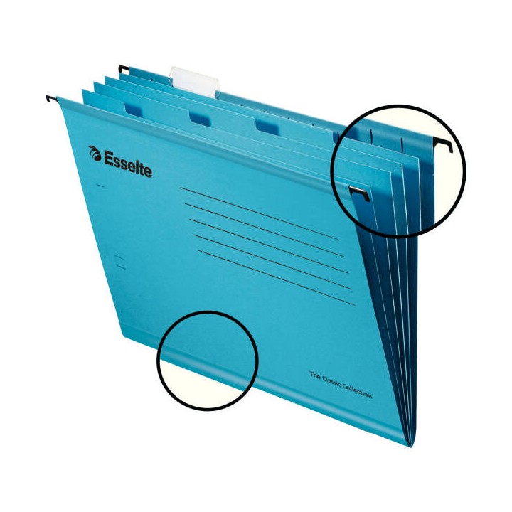TECZKA ZAWIESZANA A4 ESSELTE CLASSIC 93133 NIEBIESKI KARTON