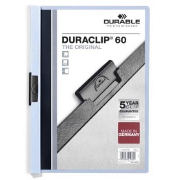 SKOROSZYT ZACISKOWY A4 DURABLE DURACLIP 220906 NIEBIESKI PLASTIKOWY 60 KRT