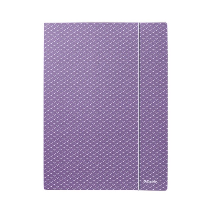 TECZKA Z GUMKĄ A4 ESSELTE COLOUR'BREEZE 628495 LAWENDOWY KARTON