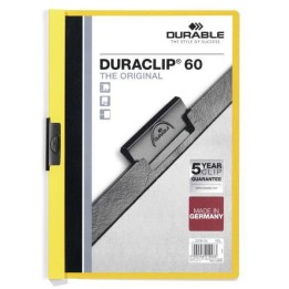 SKOROSZYT ZACISKOWY A4 DURABLE DURACLIP 220904 ŻÓŁTY PLASTIKOWY 60 KRT