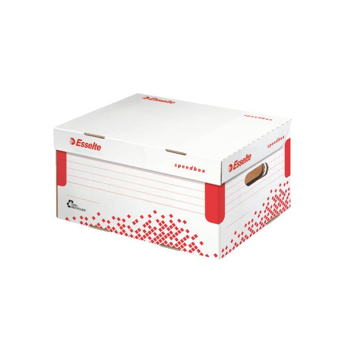 PUDŁO ARCHIWIZACYJNE 355X193X252MM ESSELTE SPEEDBOX 623911 BIAŁY
