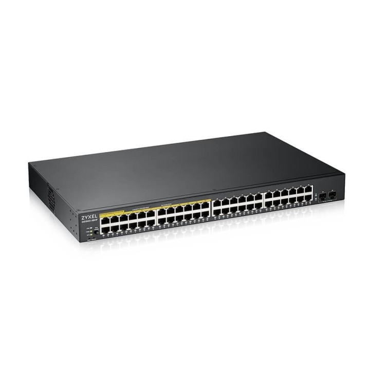 ZYXEL PRZEŁĄCZNIK ZARZĄDZALNY GS1900-48HP V2, 48-PORT GBE L2 SMART SWITCH 170W RACK GS1900-48HPV2