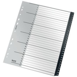 PRZEKŁADKI 1-31 A4 LEITZ RECYCLE 12180000 CZARNY PP