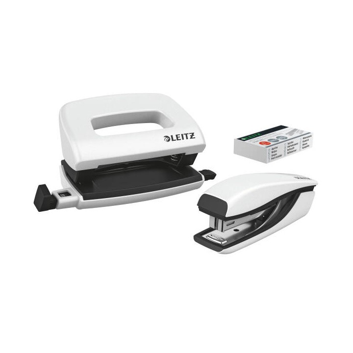 ZESTAW MINI ZSZYWACZ I DZIURKACZ LEITZ NEXXT WOW 55612001 BIAŁY