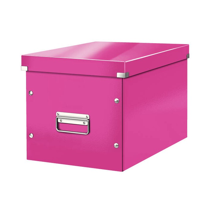 PUDŁO DO PRZECHOWYWANIA 320X360X310MM LEITZ CLICK & STORE WOW CUBE 61080023 RÓŻOWY