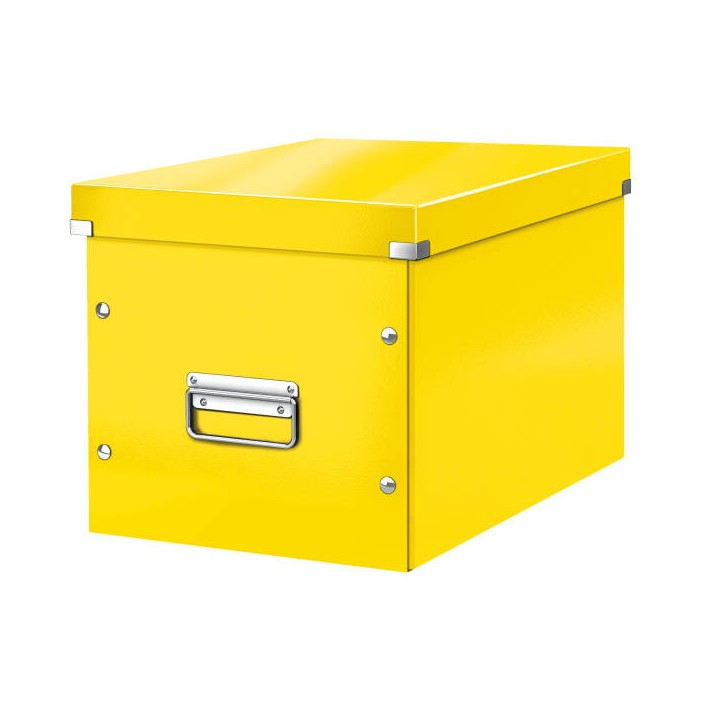 PUDŁO DO PRZECHOWYWANIA 320X360X310MM LEITZ CLICK & STORE WOW CUBE 61080016 ŻÓŁTY