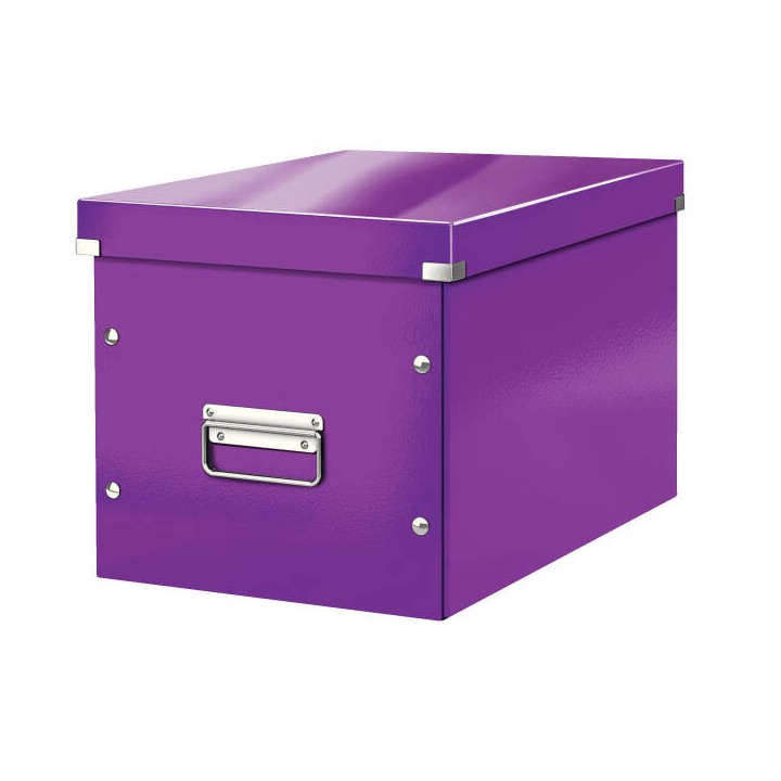 PUDŁO DO PRZECHOWYWANIA 320X360X310MM LEITZ CLICK & STORE WOW CUBE 61080062 FIOLETOWY