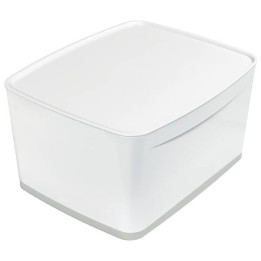 POJEMNIK DO PRZECHOWYWANIA 318X385X198MM LEITZ MYBOX Z POKRYWĄ 52161001 BIAŁY