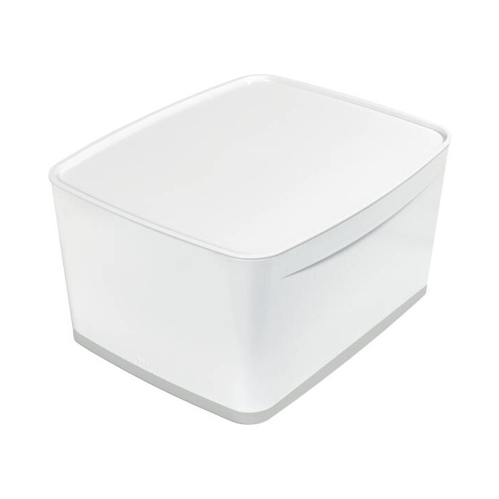 POJEMNIK DO PRZECHOWYWANIA 318X385X198MM LEITZ MYBOX Z POKRYWĄ 52161001 BIAŁY