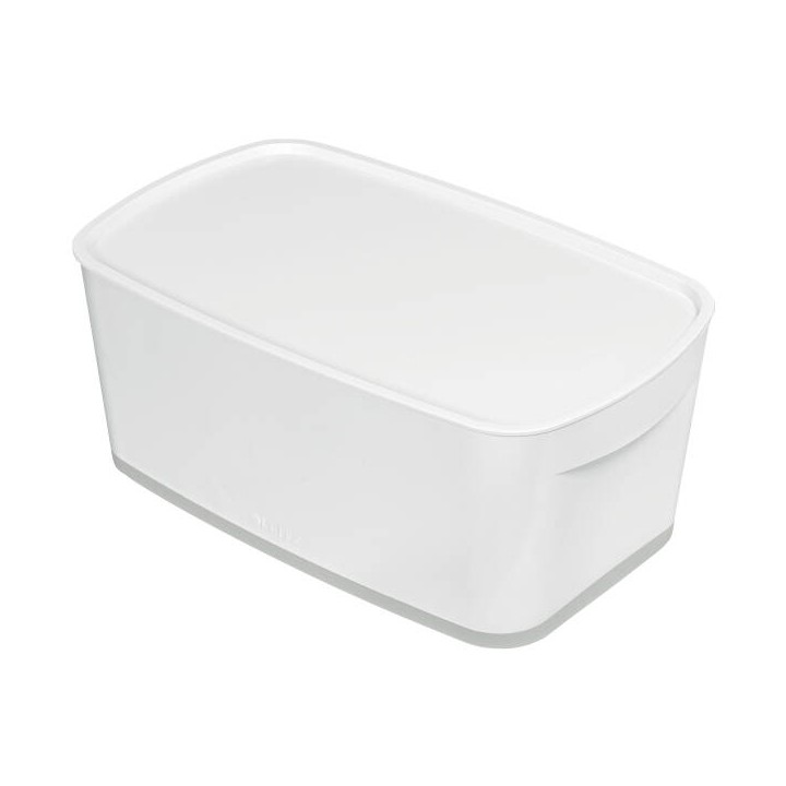 POJEMNIK DO PRZECHOWYWANIA 318X191X128MM LEITZ MYBOX Z POKRYWĄ 52291001 BIAŁY