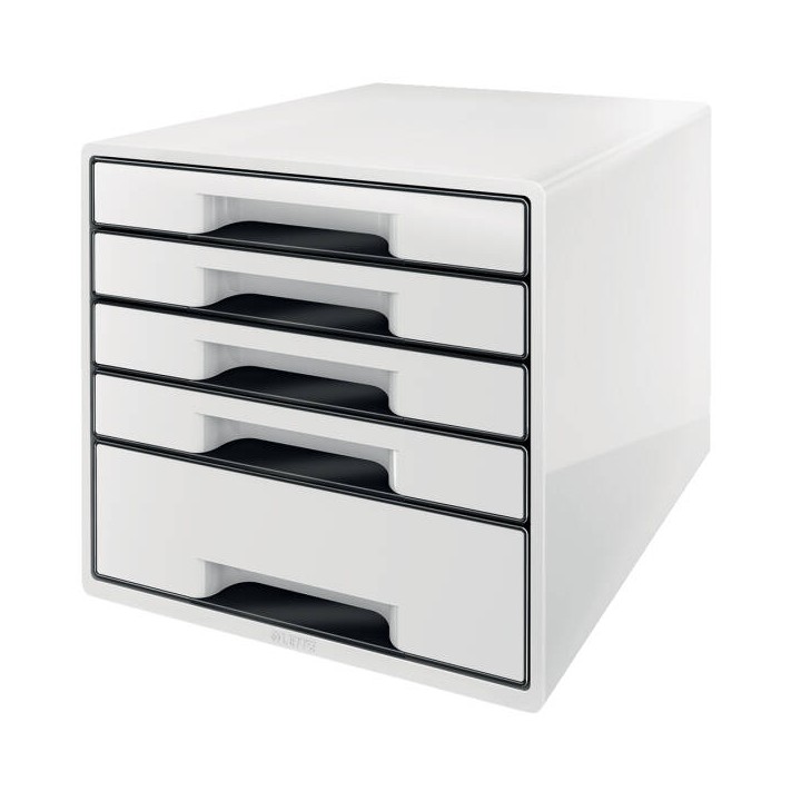 POJEMNIK Z SZUFLADAMI 287X363X270MM LEITZ WOW CUBE 52531001 CZARNY 5 SZUFLAD