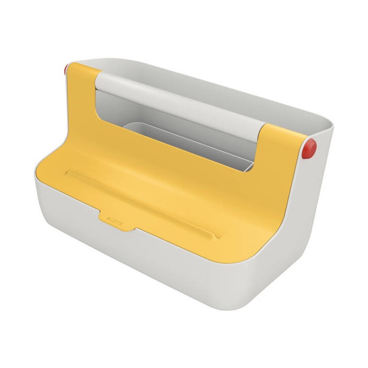 POJEMNIK Z UCHWYTEM 214X367X196MM LEITZ COSY 61250019 CIEPŁY ŻÓŁTY