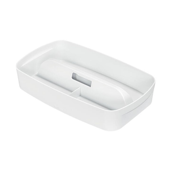 ORGANIZER 307X181X56MM LEITZ MYBOX Z UCHWYTEM Z UCHWYTEM 53230001 BIAŁY