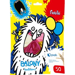BALONY 12" FIORELLO 170-2636 METALICZNY MIX KOLORÓW 50SZT