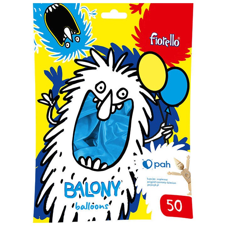 BALONY 12" FIORELLO 170-2653 METALICZNY NIEBIESKI 50SZT