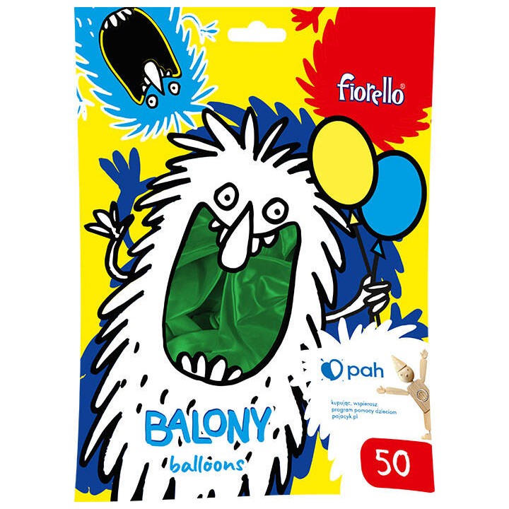 BALONY 12" FIORELLO 170-2655 METALICZNY ZIELONY 50SZT