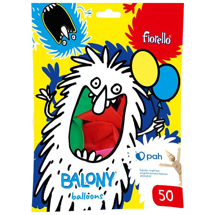 BALONY 12" FIORELLO 170-2658 PASTELOWY MIX KOLORÓW 50SZT