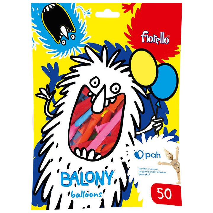 BALONY MODELUJĄCE FIORELLO 170-2659 MIX KOLORÓW 50SZT