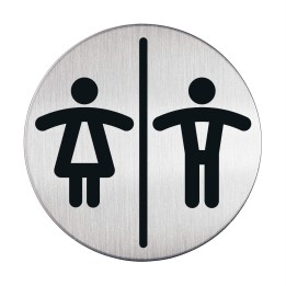 PIKTOGRAM WC DLA PAN I PANÓW 83 MM DURABLE PICTO 492023