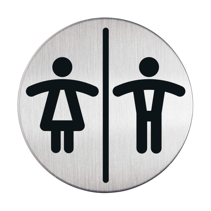 PIKTOGRAM WC DLA PAN I PANÓW 83 MM DURABLE PICTO 492023