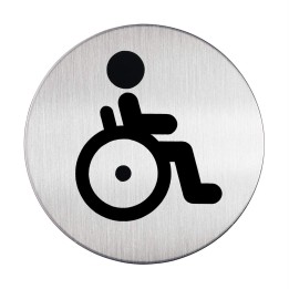 PIKTOGRAM WC DLA OSÓB NIEPEŁNOSPRAWNYCH 83 MM DURABLE PICTO 490623