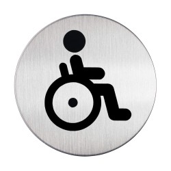 PIKTOGRAM WC DLA OSÓB NIEPEŁNOSPRAWNYCH 83 MM DURABLE PICTO 490623