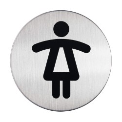 PIKTOGRAM WC DLA PAŃ 83 MM DURABLE PICTO 490423