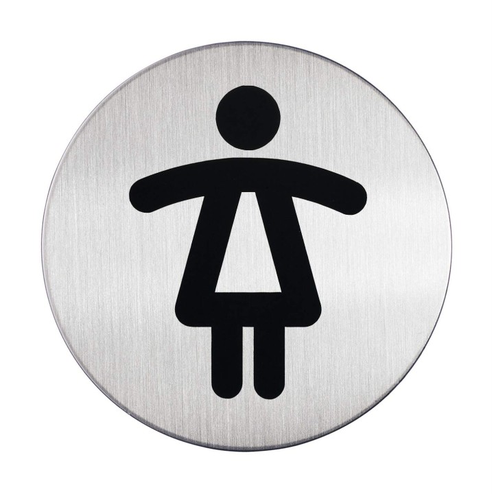 PIKTOGRAM WC DLA PAŃ 83 MM DURABLE PICTO 490423