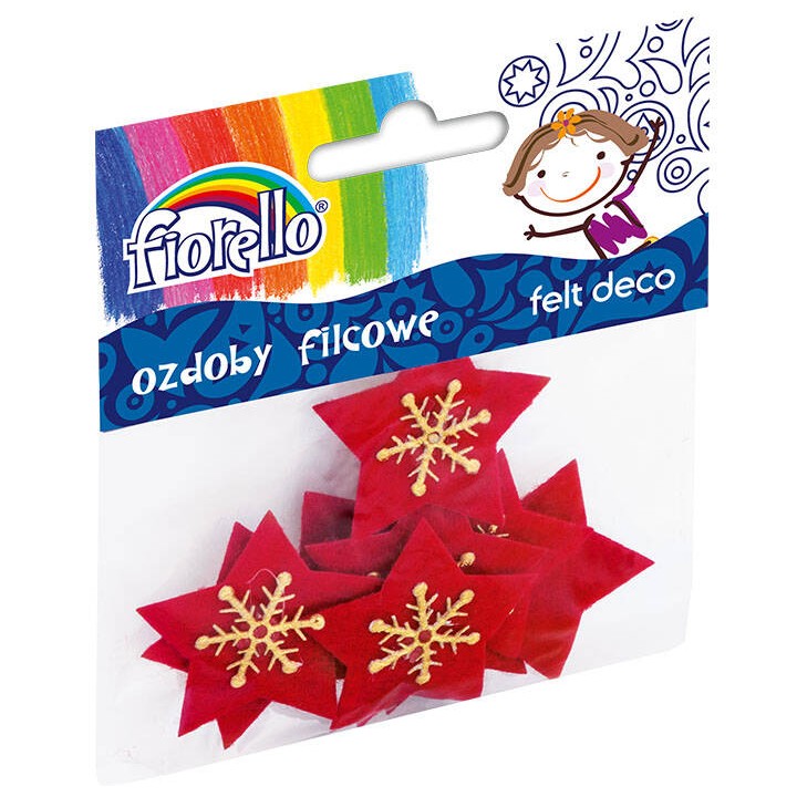 OZDOBY FILCOWE FIORELLO GR-CH301 GWIAZDA 170-2458 10SZT