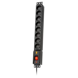 LESTAR LISTWA PRZECIWPRZEPIĘCIOWA LXARM 810, 3L, PDU, 1,5M, CZARNA